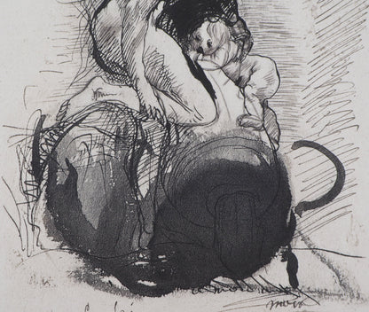 Auguste RODIN : Castor et Pollux - Gravure