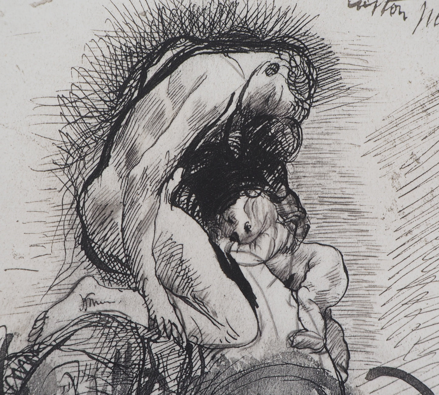 Auguste RODIN : Castor et Pollux - Gravure