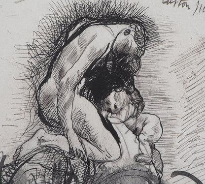 Auguste RODIN : Castor et Pollux - Gravure