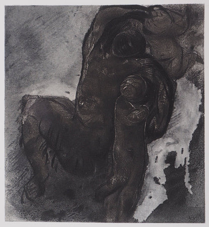 Auguste RODIN : Faune et enfants - Gravure
