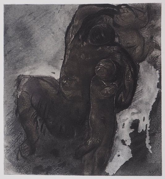 Auguste RODIN : Faune et enfants - Gravure