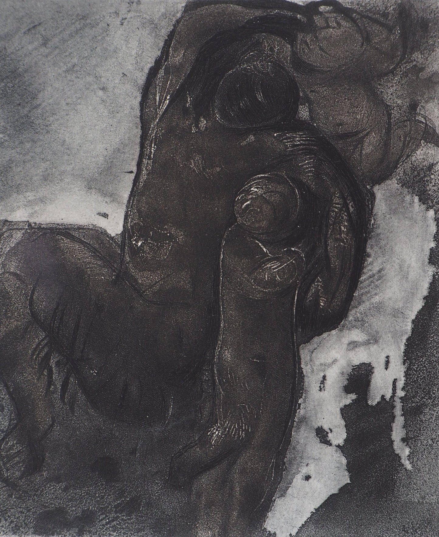 Auguste RODIN : Faune et enfants - Gravure