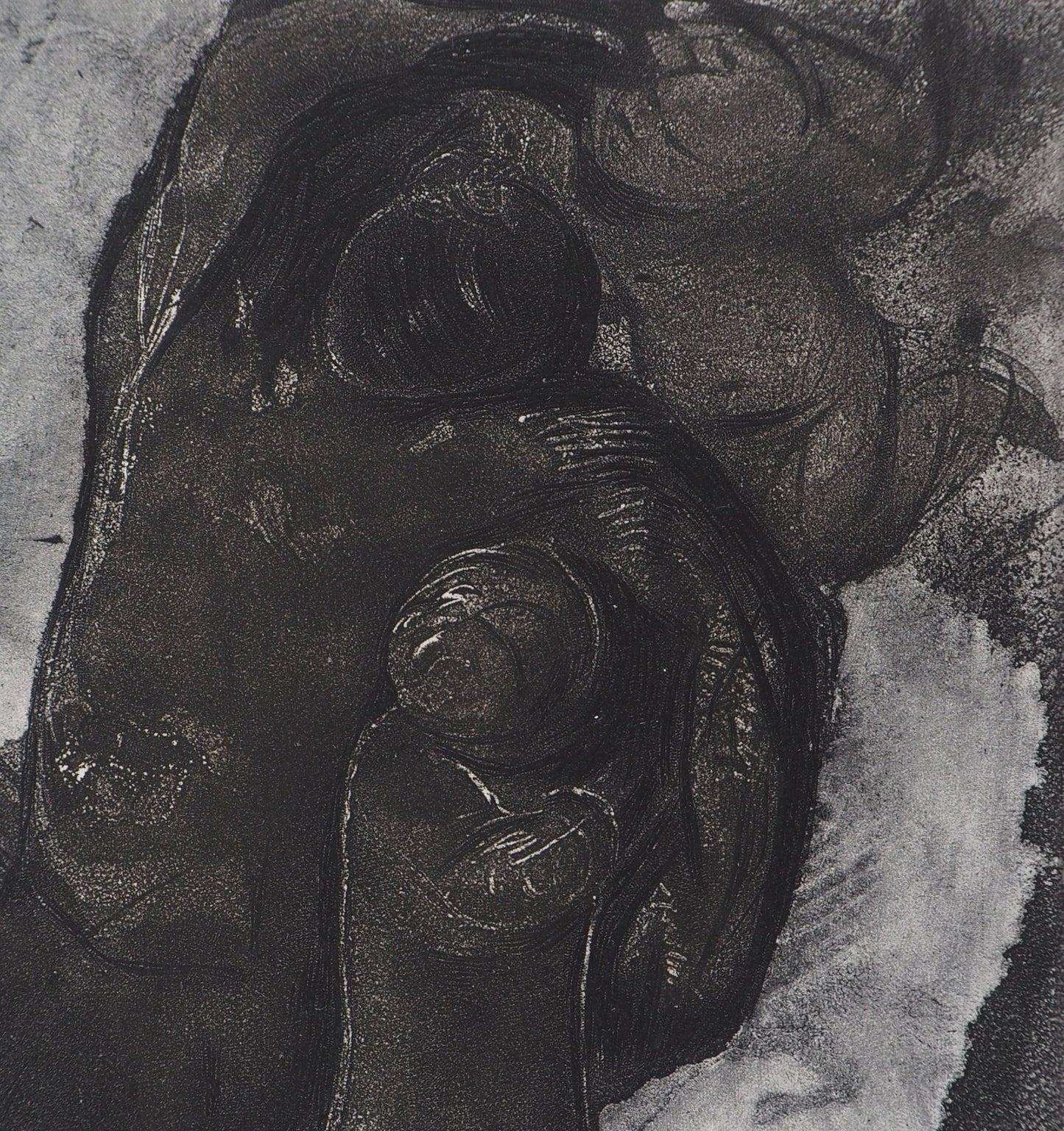 Auguste RODIN : Faune et enfants - Gravure