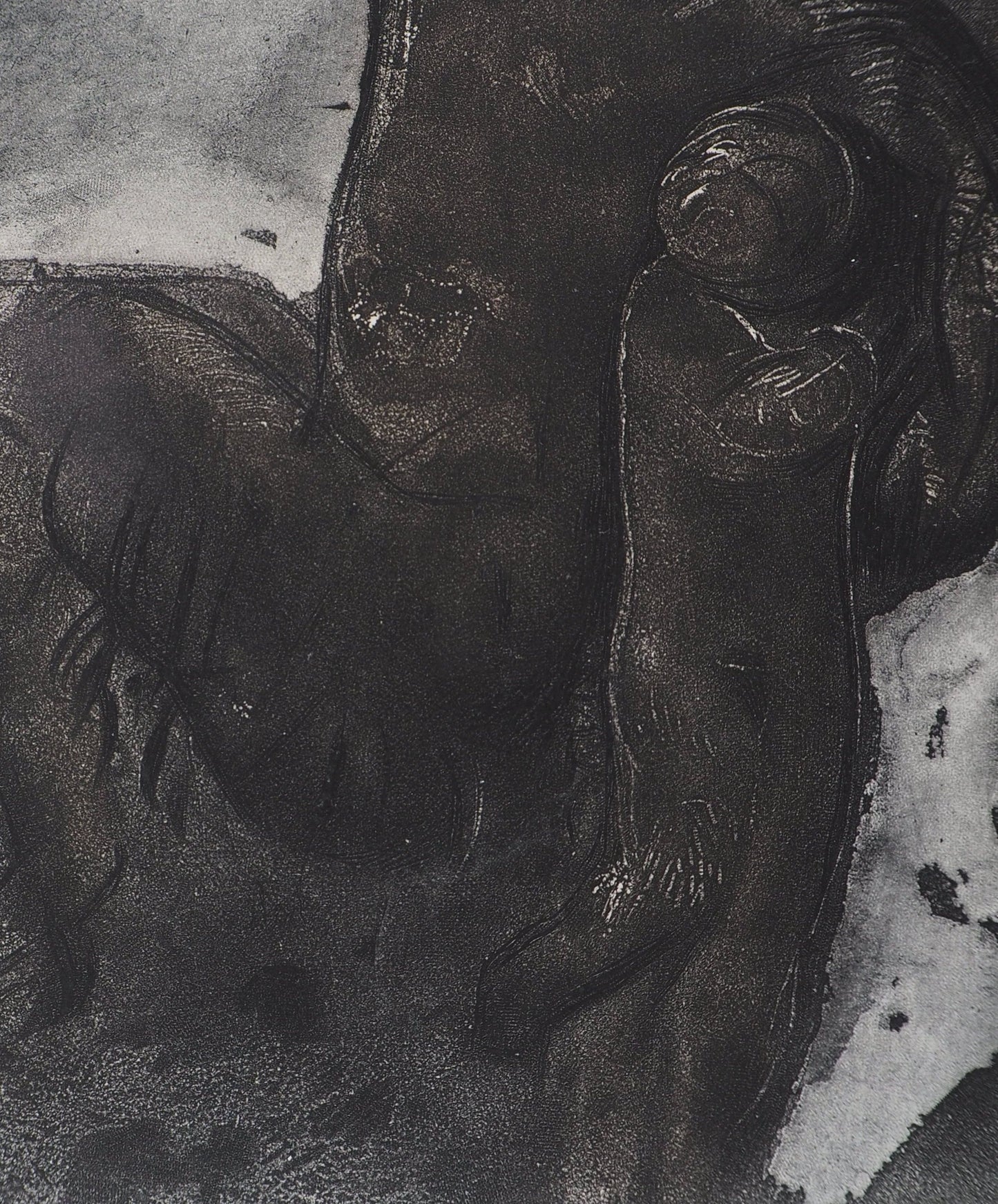 Auguste RODIN : Faune et enfants - Gravure