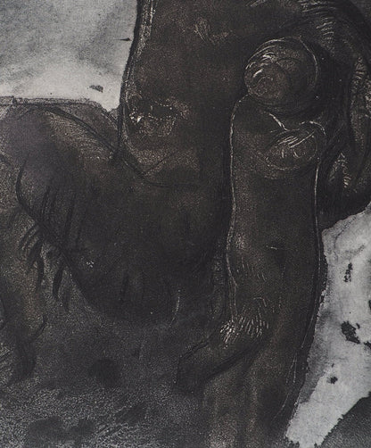 Auguste RODIN : Faune et enfants - Gravure