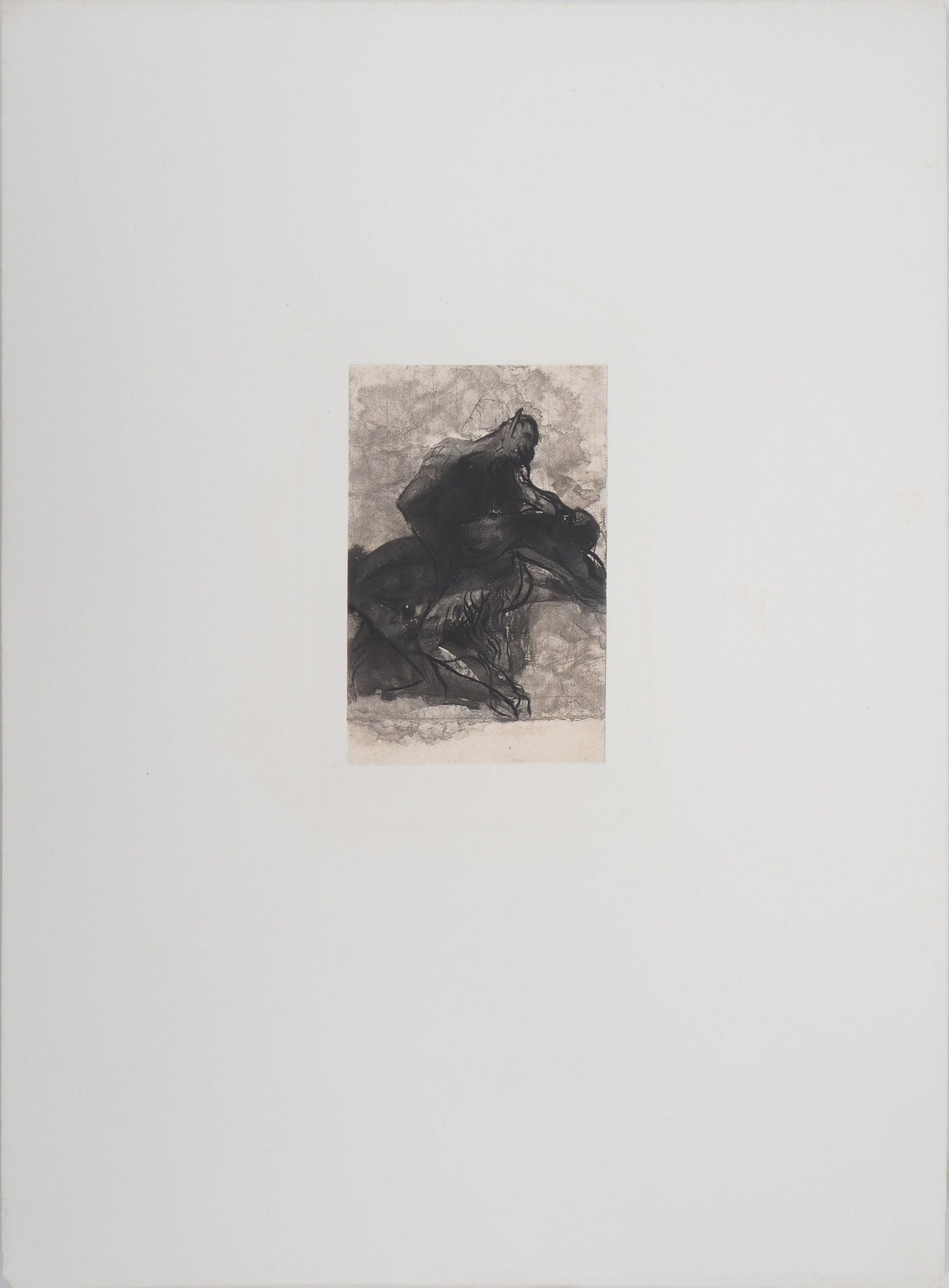Auguste RODIN : Faune et faunesse- Gravure