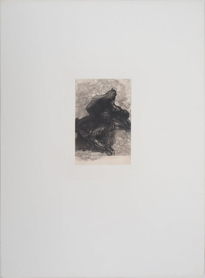 Auguste RODIN : Faune et faunesse- Gravure