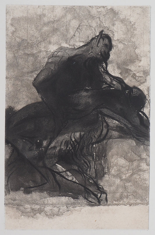 Auguste RODIN : Faune et faunesse- Gravure