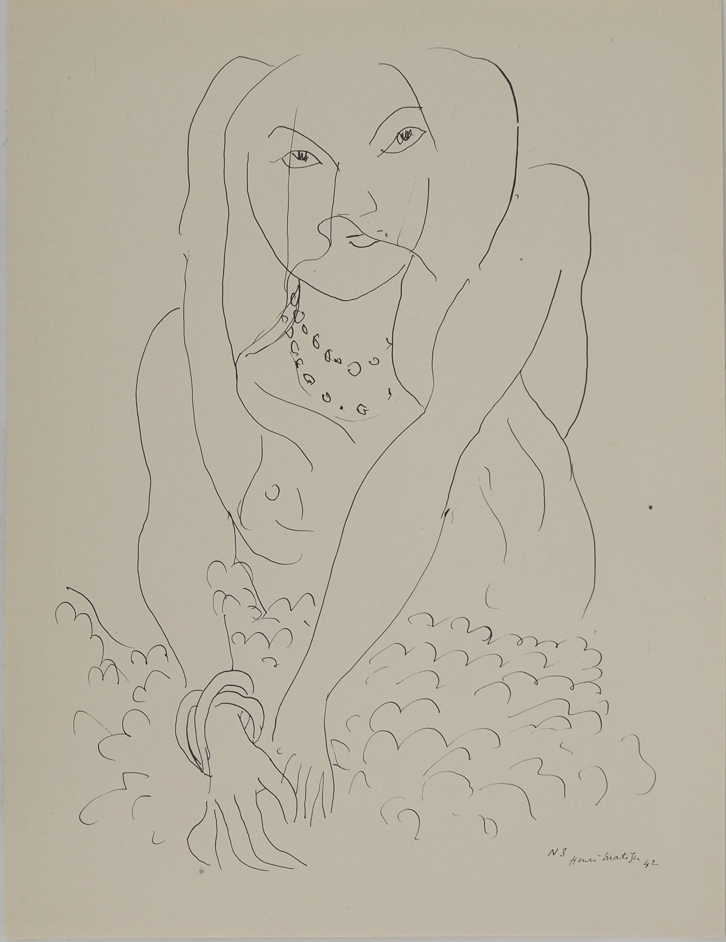 Henri MATISSE : Mariée et son jupon - Lithographie signée