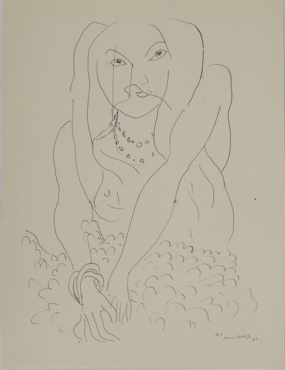 Henri MATISSE : Mariée et son jupon - Lithographie signée