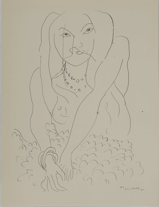 Henri MATISSE : Mariée et son jupon - Lithographie signée