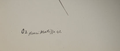 Henri MATISSE : La muse distraite - Lithographie signée