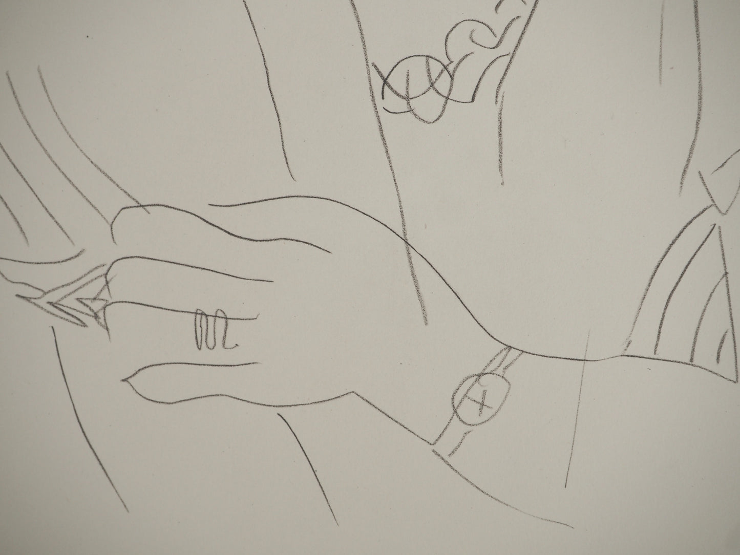 Henri MATISSE : La muse distraite - Lithographie signée