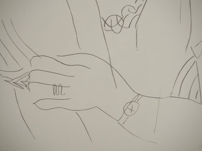 Henri MATISSE : La muse distraite - Lithographie signée