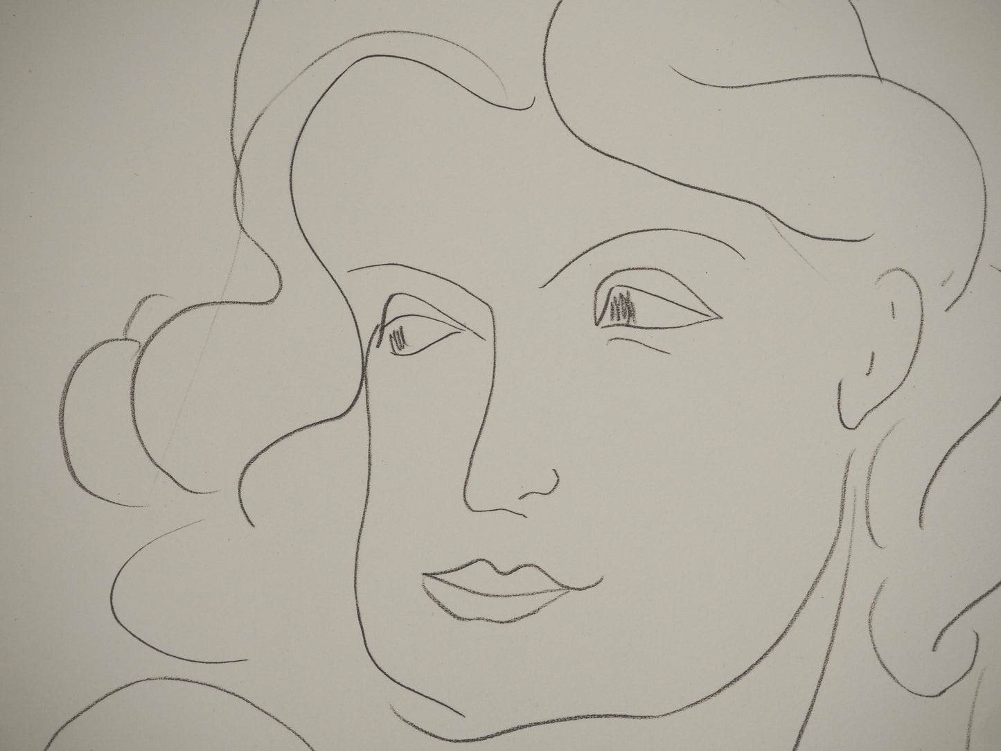 Henri MATISSE : La muse distraite - Lithographie signée