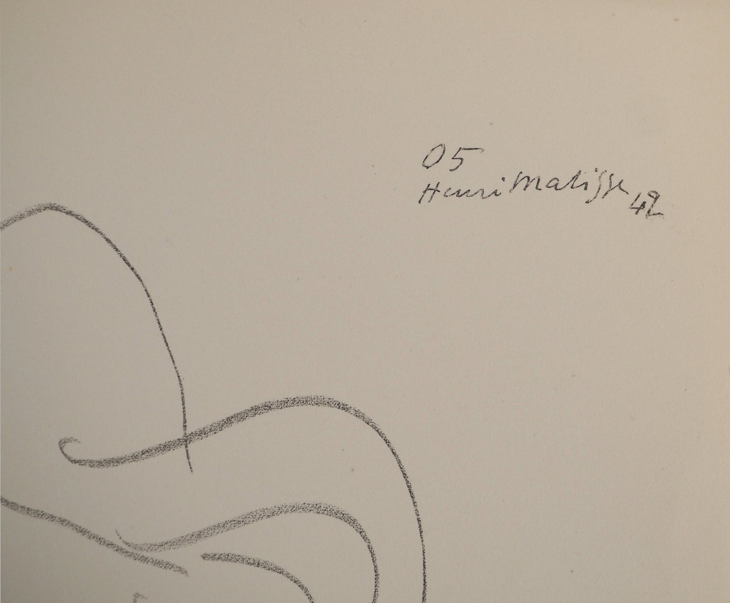 Henri MATISSE : Femme souriante - Lithographie signée