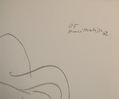 Henri MATISSE : Femme souriante - Lithographie signée