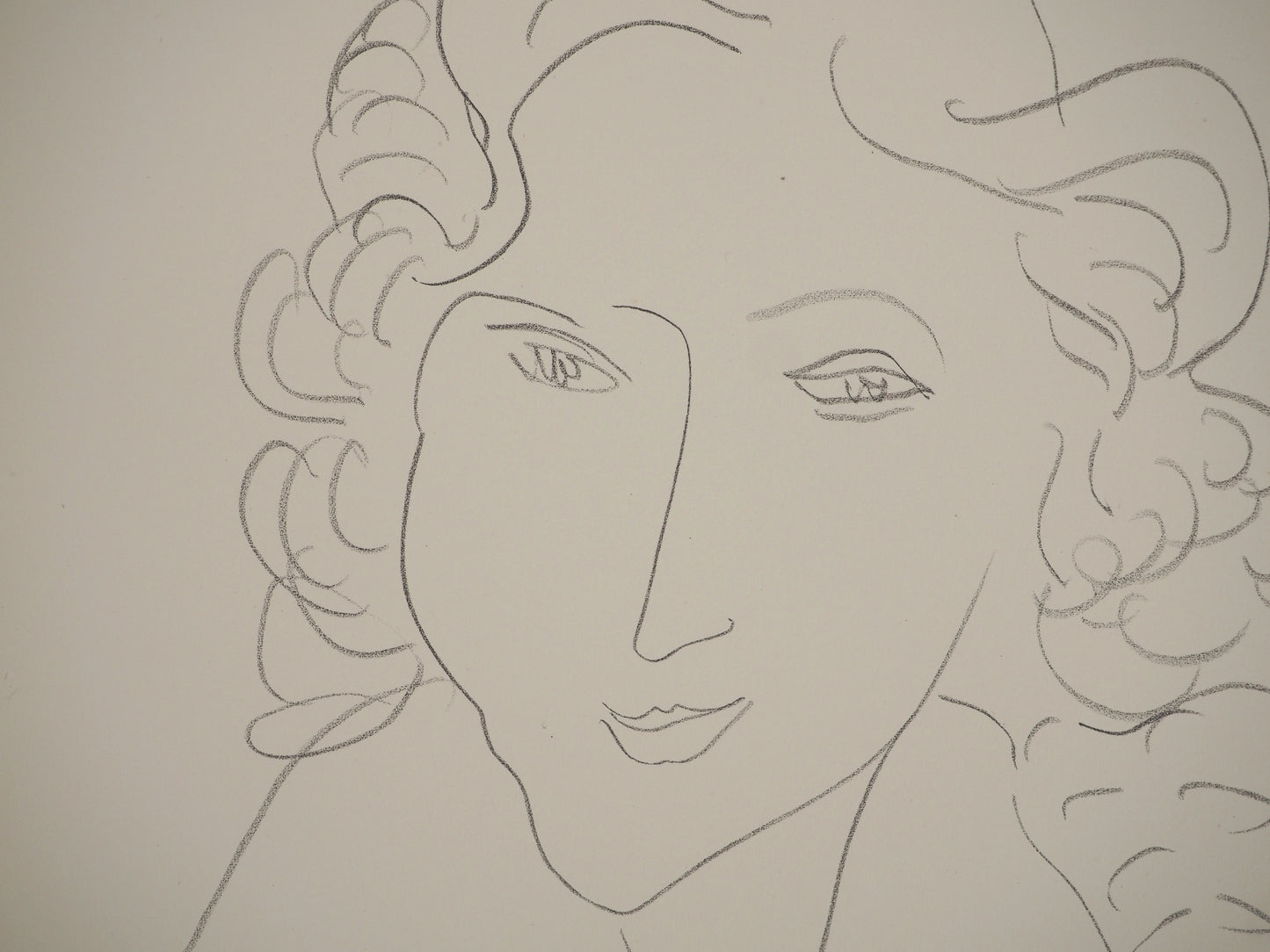 Henri MATISSE : Femme souriante - Lithographie signée