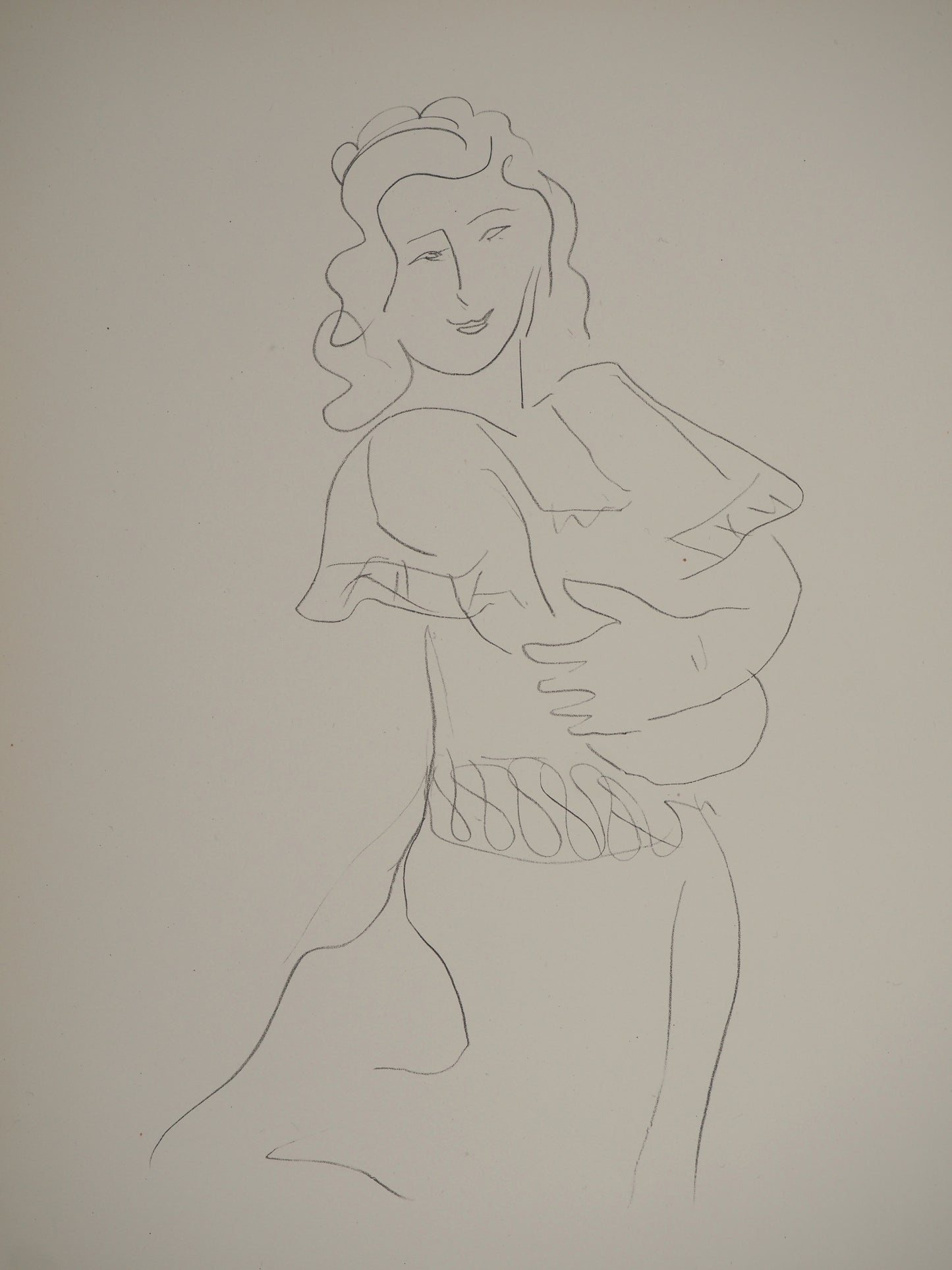 Henri MATISSE : La muse en tenue de mariage - Lithographie signée