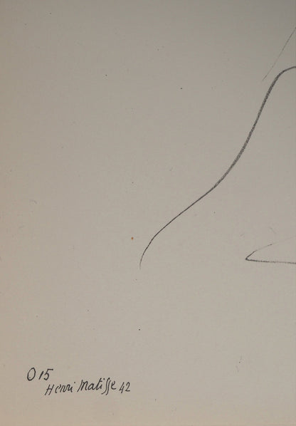 Henri MATISSE : La muse en tenue de mariage - Lithographie signée