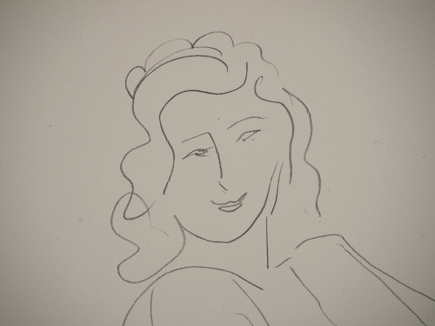 Henri MATISSE : La muse en tenue de mariage - Lithographie signée