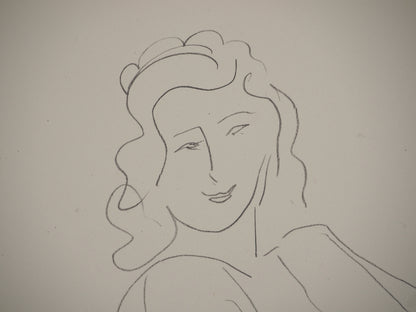 Henri MATISSE : La muse en tenue de mariage - Lithographie signée