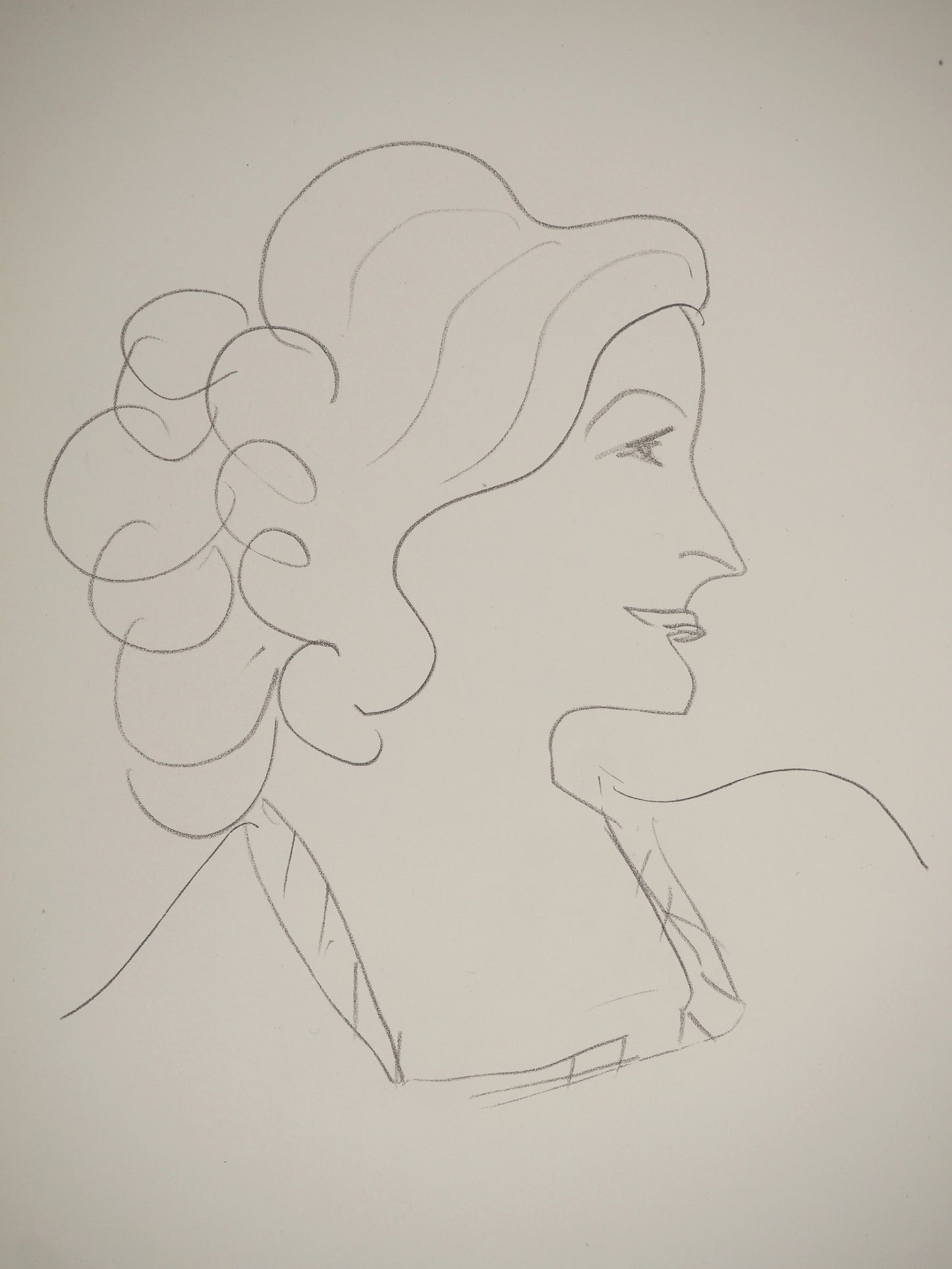 Henri MATISSE : La muse souriante - Lithographie signée