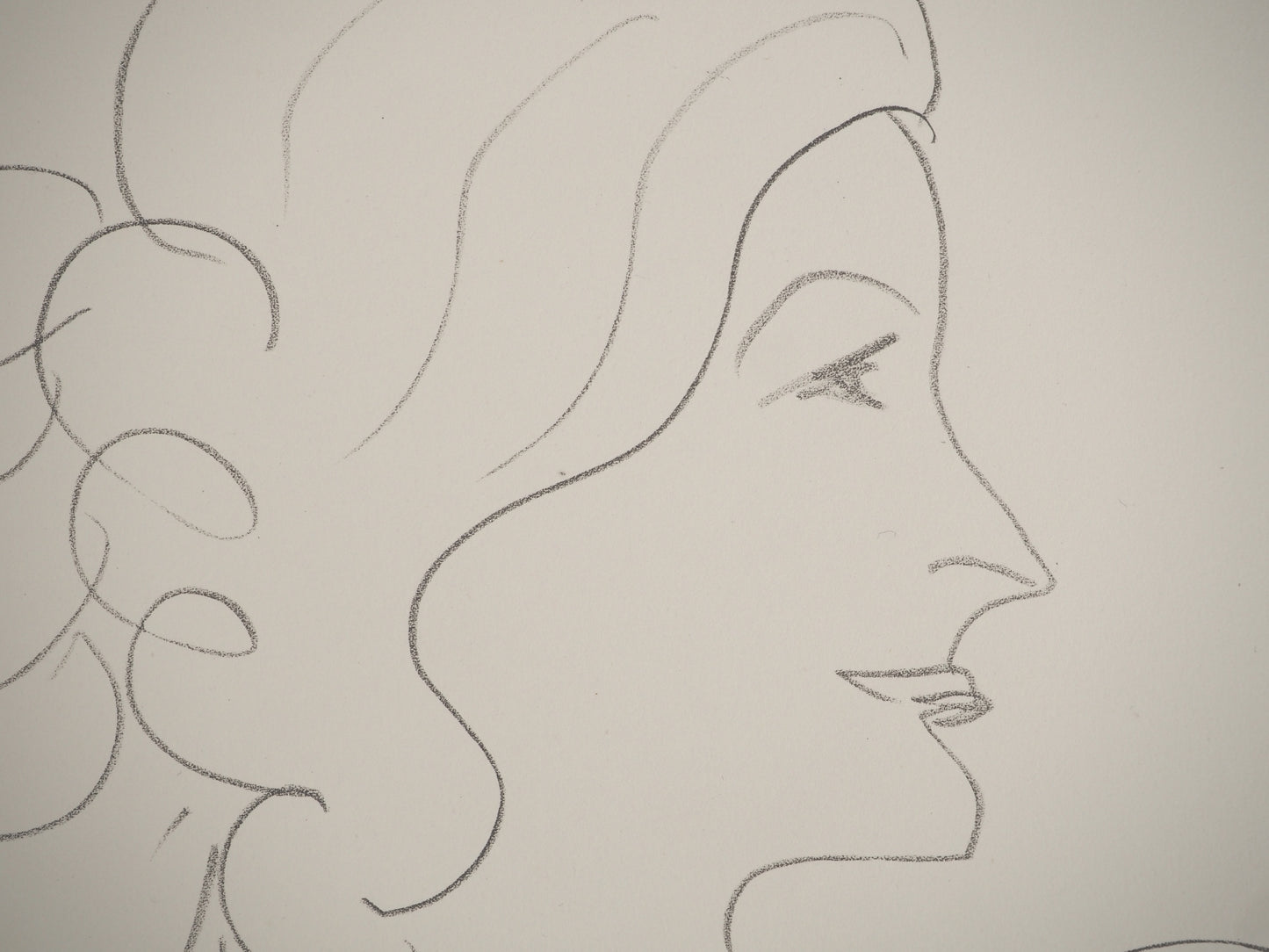 Henri MATISSE : La muse souriante - Lithographie signée