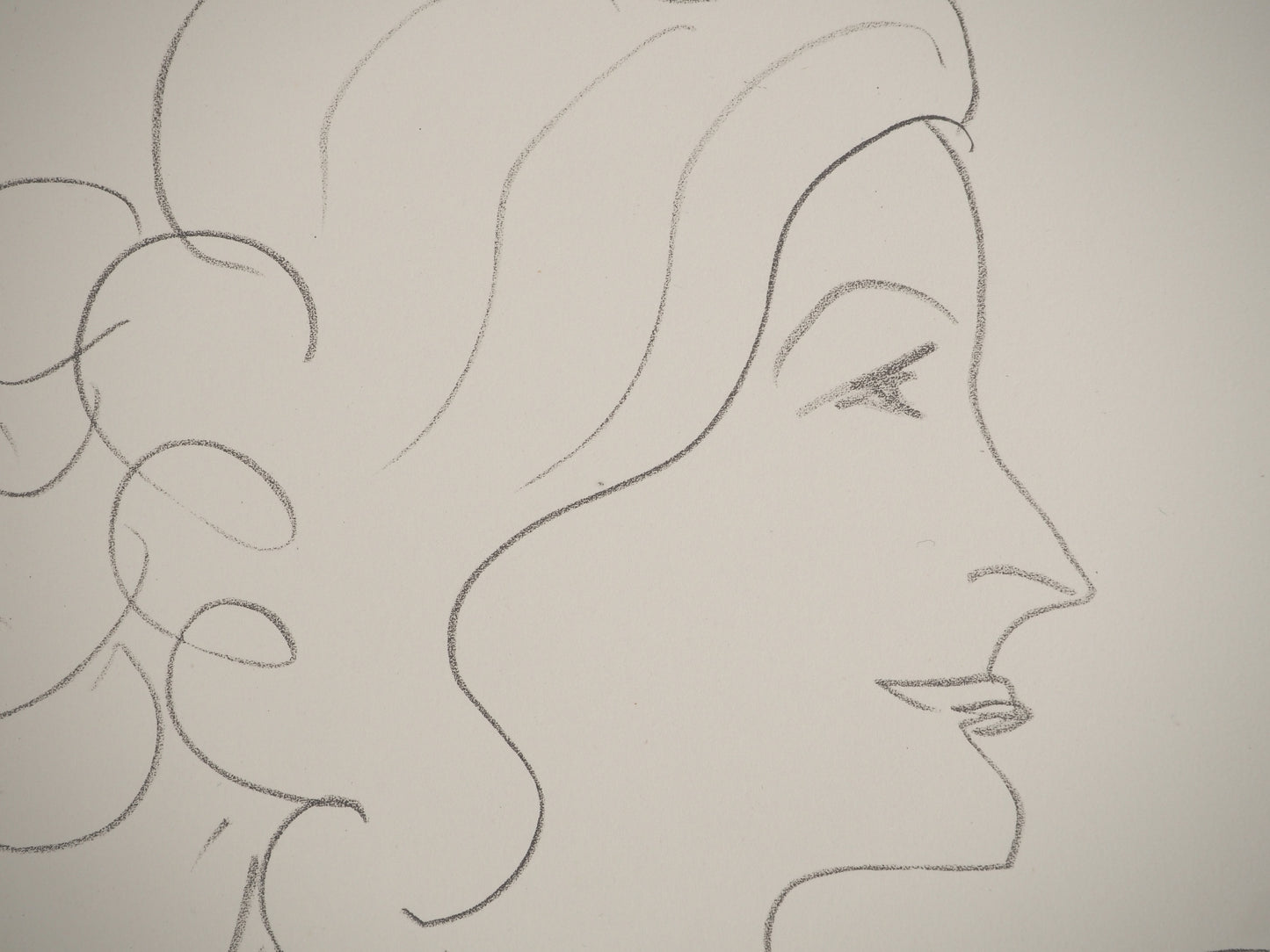 Henri MATISSE : La muse souriante - Lithographie signée