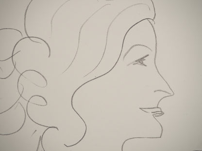 Henri MATISSE : La muse souriante - Lithographie signée