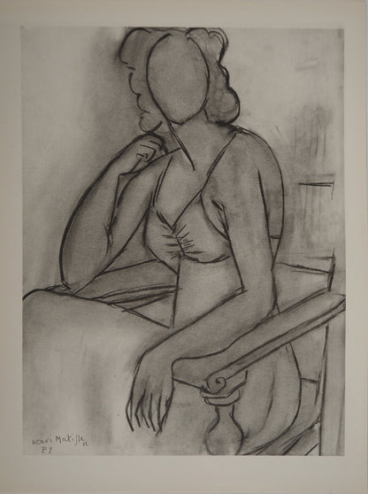 Henri MATISSE : L'intimité féminine - Lithographie signée