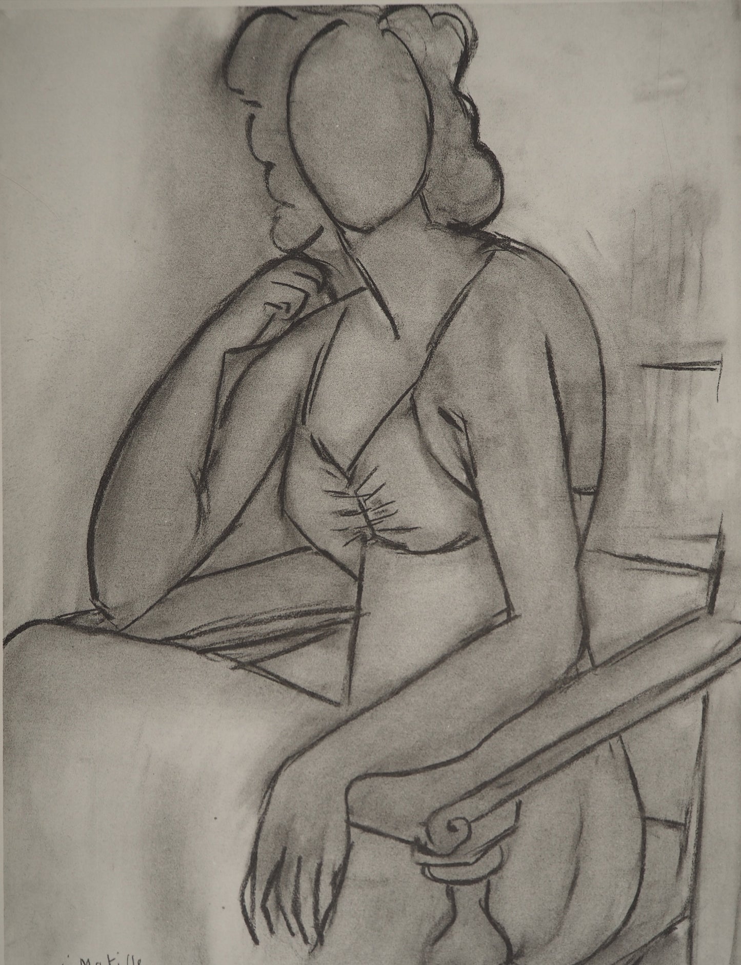 Henri MATISSE : L'intimité féminine - Lithographie signée