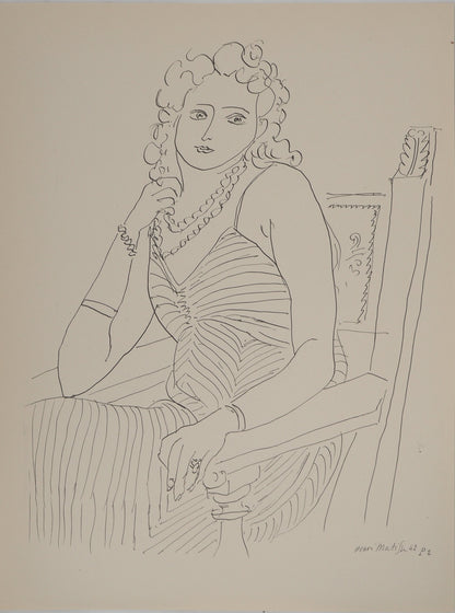 Henri MATISSE : Femme élégante - Lithographie signée