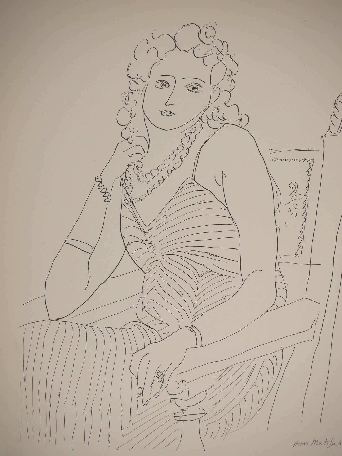 Henri MATISSE : Femme élégante - Lithographie signée