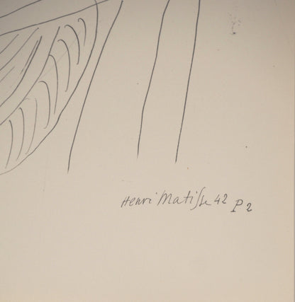 Henri MATISSE : Femme élégante - Lithographie signée