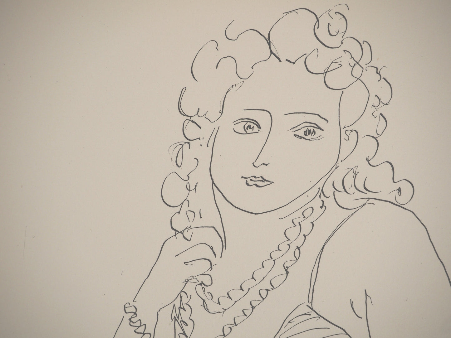 Henri MATISSE : Femme élégante - Lithographie signée