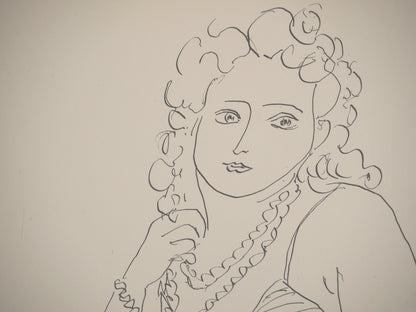 Henri MATISSE : Femme élégante - Lithographie signée