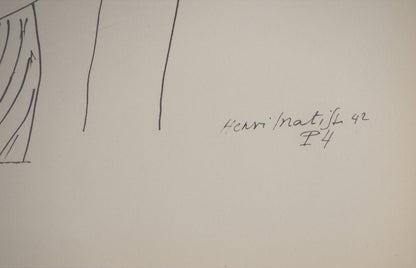 Henri MATISSE : Femme au repos - Lithographie signée