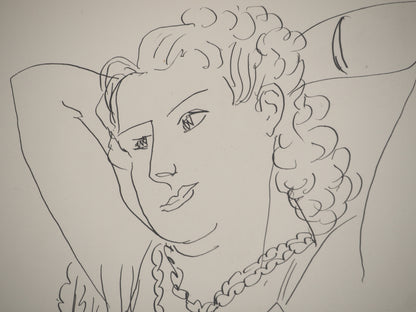 Henri MATISSE : Femme au repos - Lithographie signée