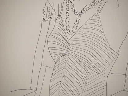 Henri MATISSE : Femme au repos - Lithographie signée