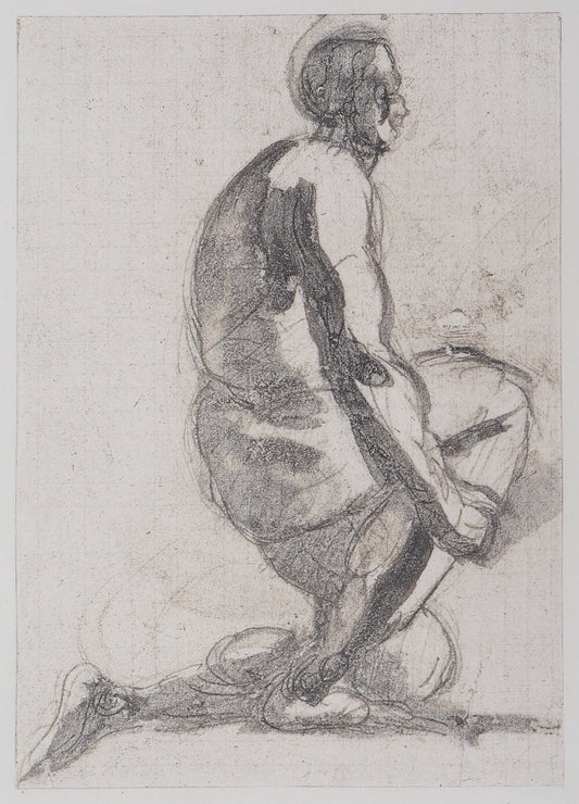 Auguste RODIN :  Ombre d’homme - Gravure