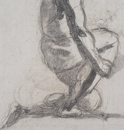 Auguste RODIN :  Ombre d’homme - Gravure