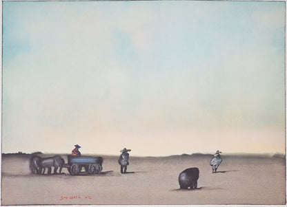 Saul STEINBERG : Galerie Maeght Expo 1973 - Affiche originale