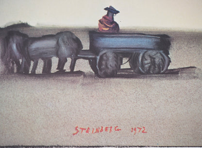 Saul STEINBERG : Galerie Maeght Expo 1973 - Affiche originale