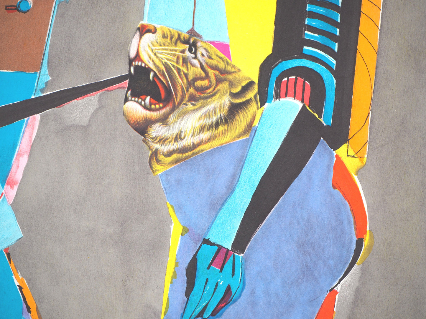 Richard LINDNER : Couple avec un tigre - Lithographie originale signée