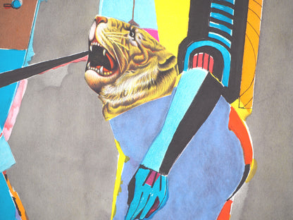 Richard LINDNER : Couple avec un tigre - Lithographie originale signée