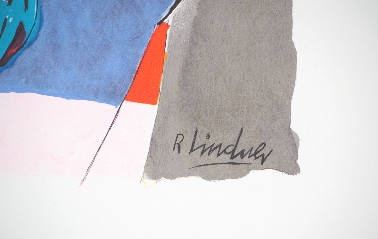 Richard LINDNER : Couple avec un tigre - Lithographie originale signée