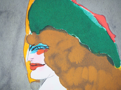 Richard LINDNER : Couple avec un tigre - Lithographie originale signée