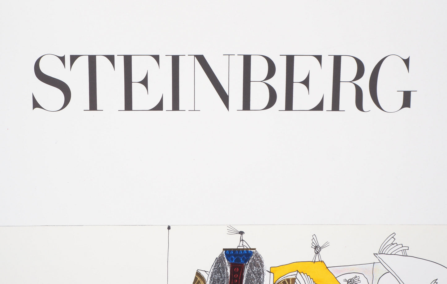 Saul STEINBERG : Galerie Maeght Expo 1977 - Lithographie originale signée