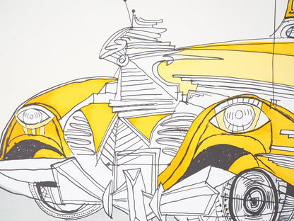 Saul STEINBERG : Galerie Maeght Expo 1977 - Lithographie originale signée